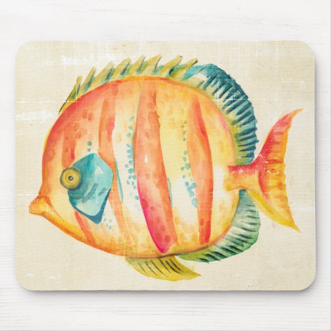 Mousepad Peixes de Aquário Coloridos (Frente)