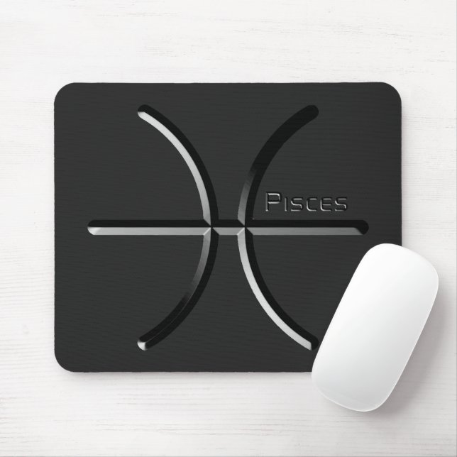 Mousepad PEIXES, Design abstrato do Sinal Zodíaco, T-Shi (Com mouse)