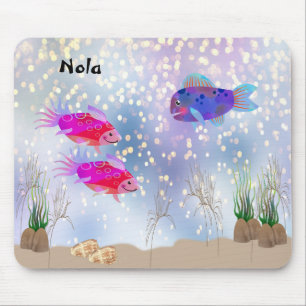 Mousepad Peixes e Plantas de Cuta do Mar