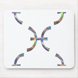 Mousepad peixes hologramas