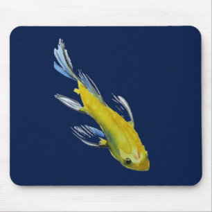 Mousepad Peixes japoneses da arte do watercolour da carpa