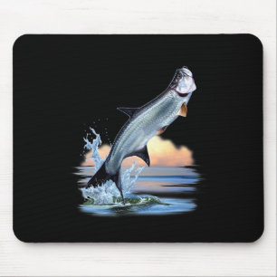 Mousepad Peixes Tarpon Água doce Vida selvagem Pesca A
