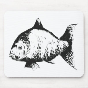 Mousepad Peixes tirados mão