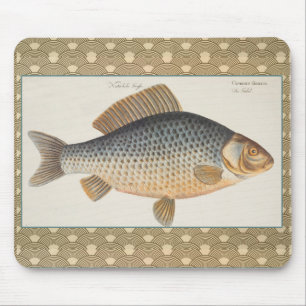 Mousepad Peixes+trabalho de arte+design+pesca+pesca+pesca