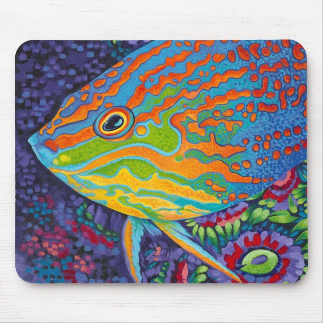 Mousepad Peixes Tropicais Brilhantes I (Frente)