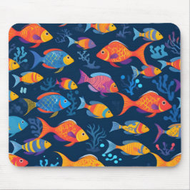 Mousepad Peixes tropicais coloridos