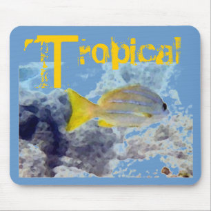 Mousepad Peixes Tropicais de Strike Amarelo