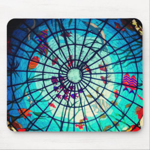 Mousepad Peixes tropicais de vidro retido