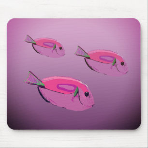 Mousepad Peixes Tropicais Púrpura