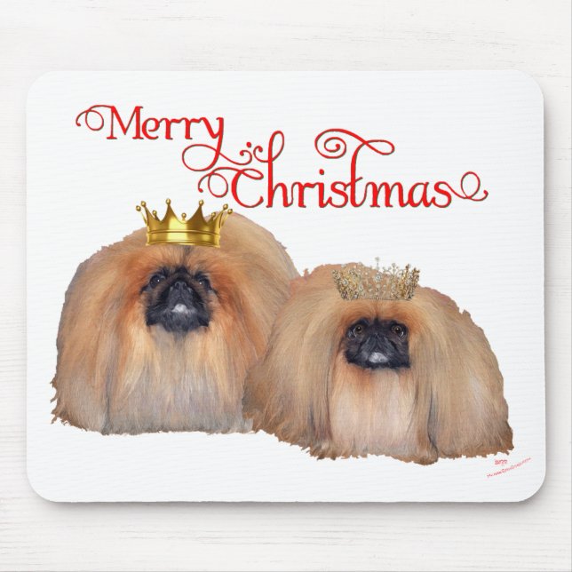 Mousepad Pekingese Christmas (Frente)