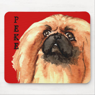 Mousepad Pekingese Color Block