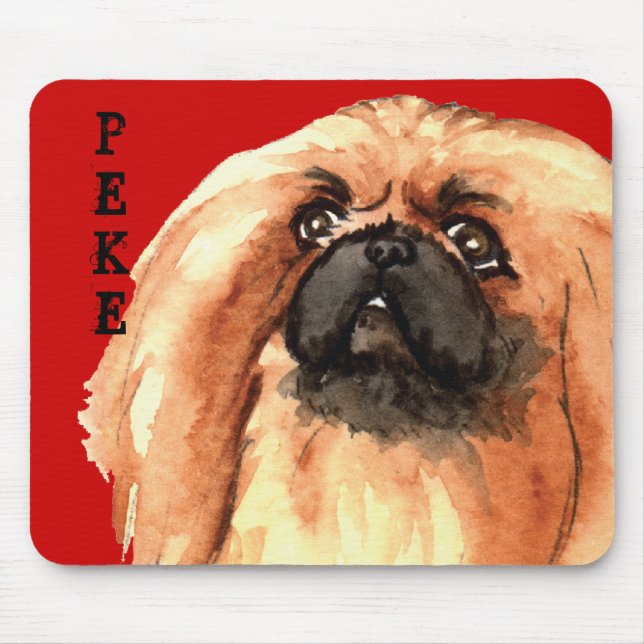 Mousepad Pekingese Color Block (Frente)