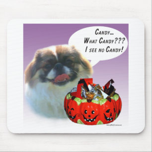 Mousepad Pekingese Halloween Candy