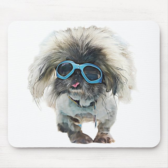 Mousepad Pekingese Rockstar Mongo (Frente)