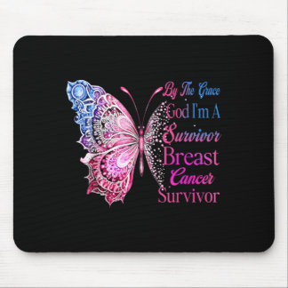 Mousepad Pela Graça de Deus uma Sobrevivente Sobrevivente d