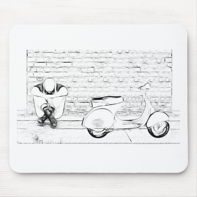 Mousepad Pele do patinete (Frente)