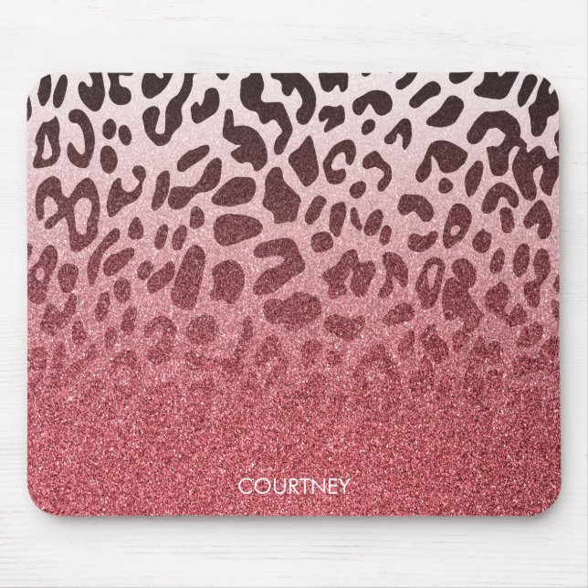Mousepad Pele-Leopardo Rosa-Colorida (Frente)