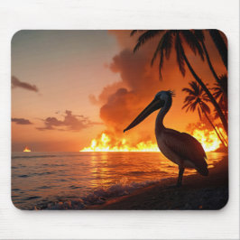 Mousepad Pelican Watting Coastal Inferno