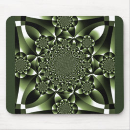 Mousepad Películas de Folha Verde Branco