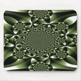 Mousepad Películas de Folha Verde Branco