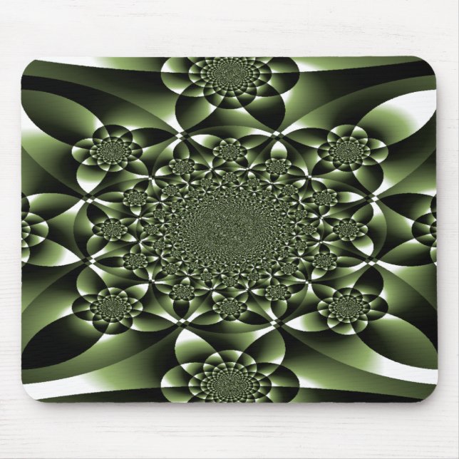 Mousepad Películas de Folha Verde Branco (Frente)