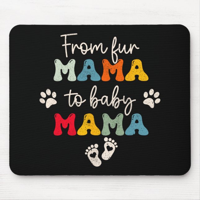 Mousepad Pelo Mama Para O Bebê Dia de as mães (Frente)