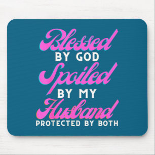 Mousepad Pelo Meu Deus Bendito Marido Mimado Protegido
