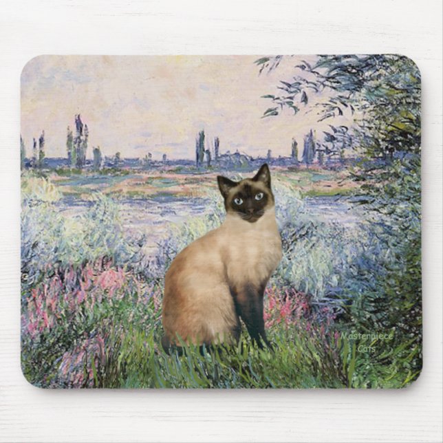 Mousepad Pelo Sena - Selo de Selo, Gato Siamês (Frente)