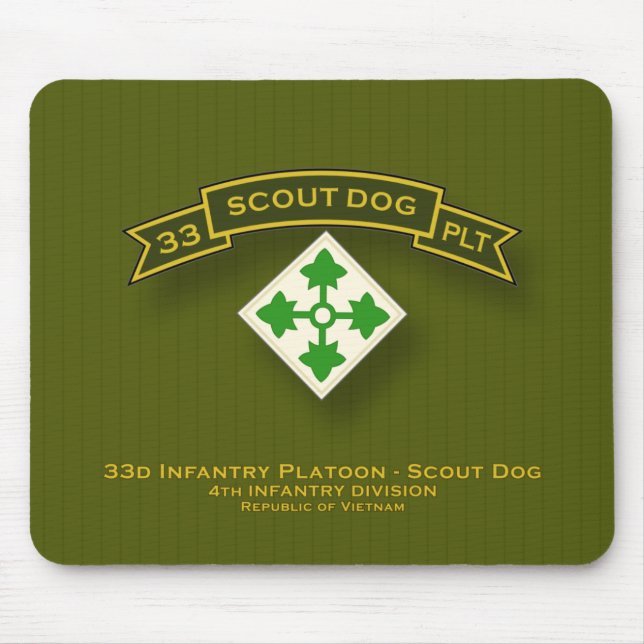 Mousepad Pelotões do cão do escuteiro (Frente)