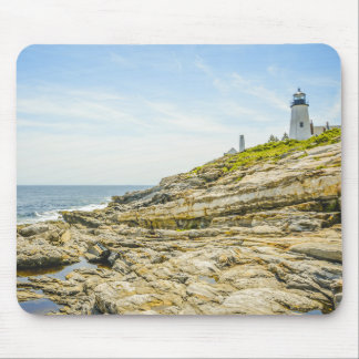 Mousepad Pemaquid Point Maine Lighthouse and Ocean