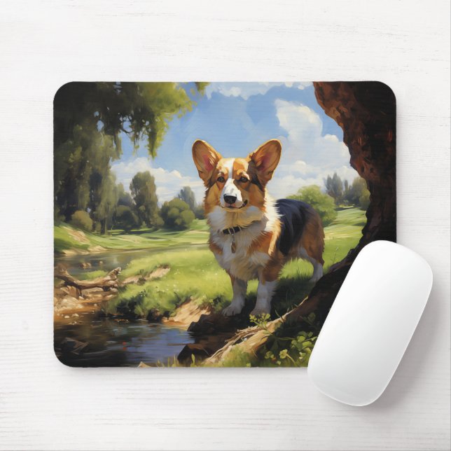 Mousepad Pembroke Welsh Corgi (Com mouse)