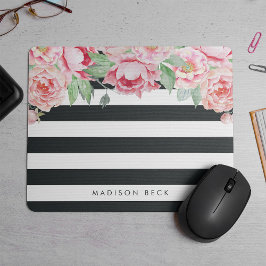 Mousepad Pêmona Rosa Antica e Faixa de Carvão