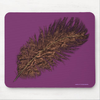 Mousepad Pena de Cobre no Fundo de Cor