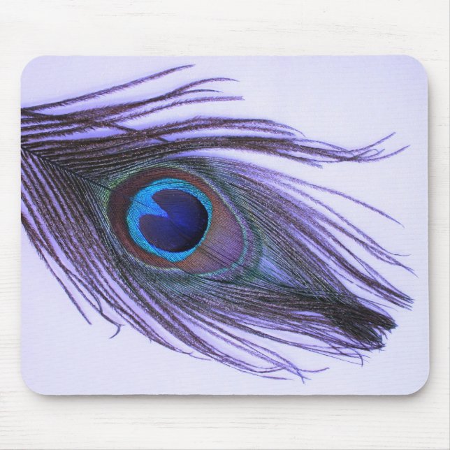 Mousepad Pena roxa 2 do pavão (Frente)