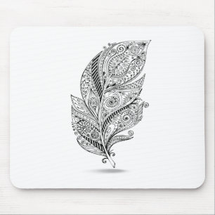 Mousepad Pena tribal inspirada