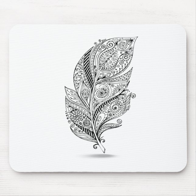 Mousepad Pena tribal inspirada (Frente)