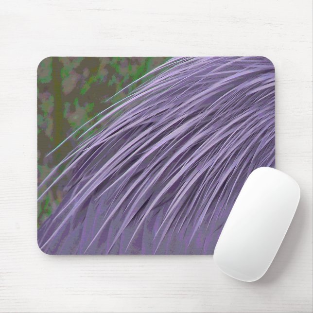 Mousepad Penas Azuis Lavanda (Com mouse)