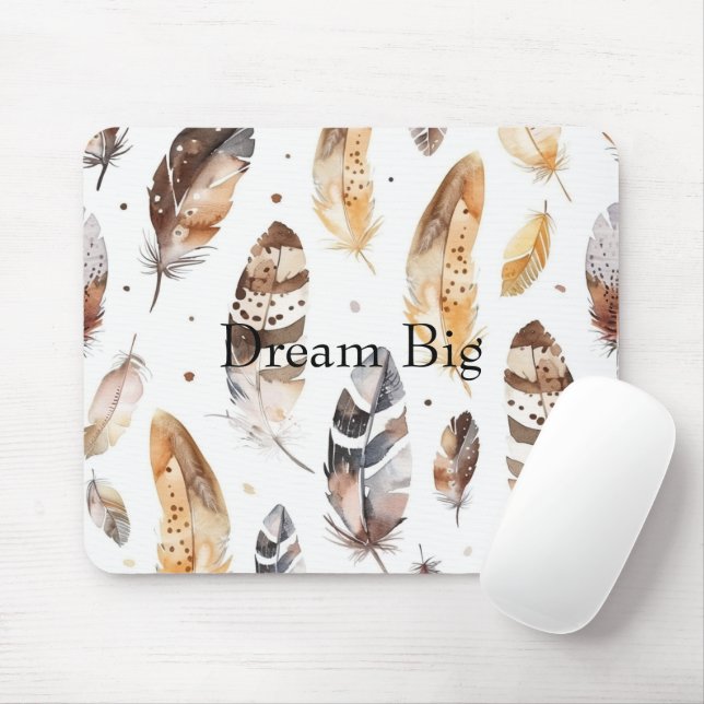 Mousepad Penas Nativas de Cream Brown (Com mouse)