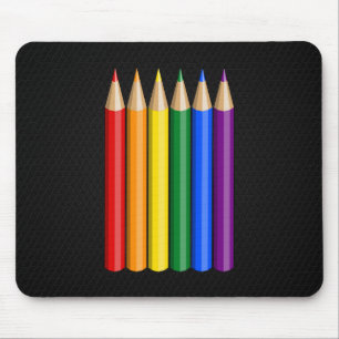 Mousepad Pêncils do orgulho do arco-íris