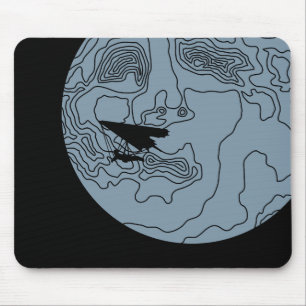 Mousepad pendurado a luz do luar