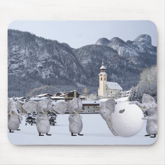 Mousepad Pengphants doces (Frente)