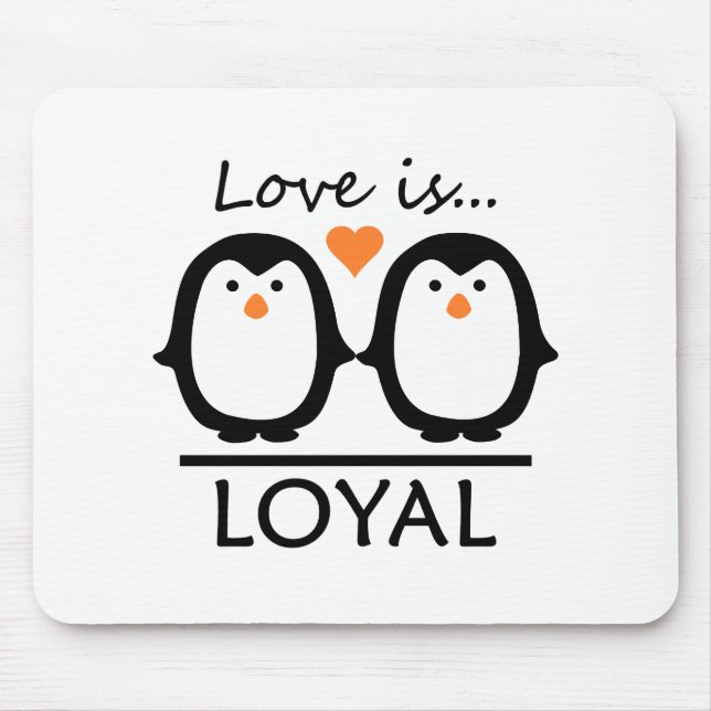 Mousepad Penguin Love (Frente)