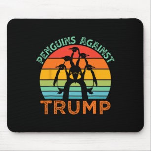Mousepad Penguins Engraçados Contra Tarifas De Tremores Eng