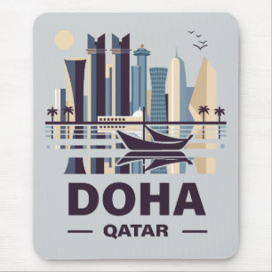 Mousepad Península da Arábia Saudita de Doha