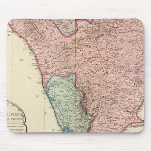 Mousepad Península da Índia Sul (Frente)