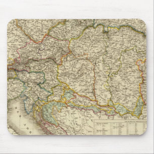 Mousepad Península dos Balcãs centrais Áustria Hungria