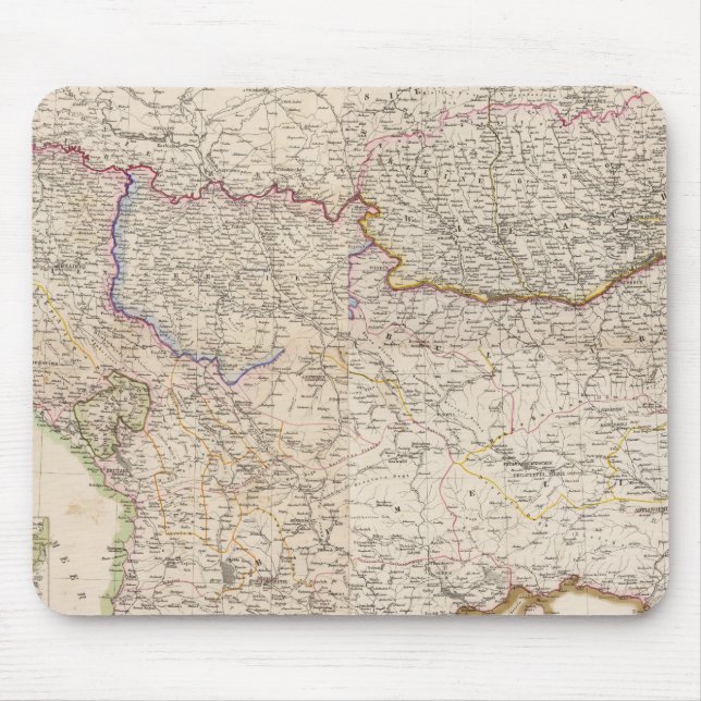 Mousepad Península dos Balcãs, Turquia (Frente)