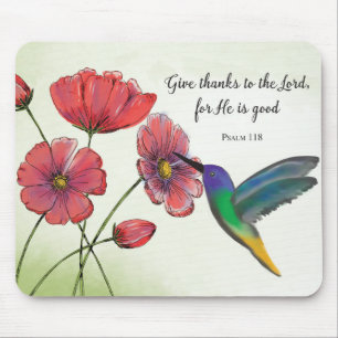 Mousepad Pensamento Religioso de Flores de Você com Beija-f