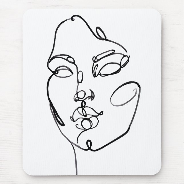 Mousepad Pensamentos Lineares - Face (Frente)