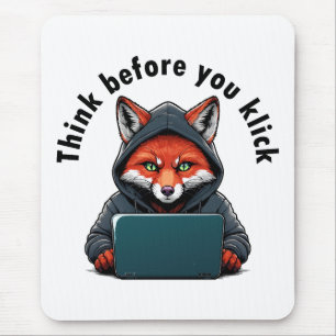 Mousepad Pense antes de clicar - Segurança Cibernética
